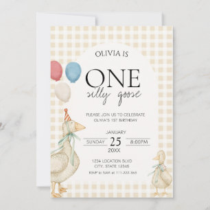 One Silly Goose Birthday Invitation
