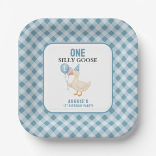 One Silly Goose Birthday Party Paper Plate