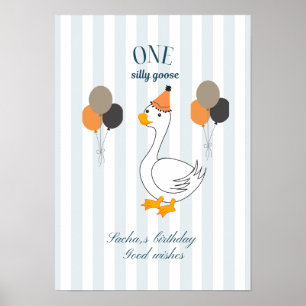 One Silly Goose Birthday Poster