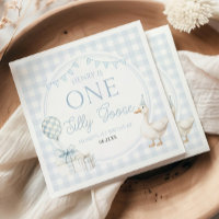 ONE Silly Goose Blue 1st Birthday Party