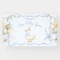 One Silly Goose Boy 1st Birthday
