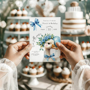 One Silly Goose Boy 1st Birthday Invitation