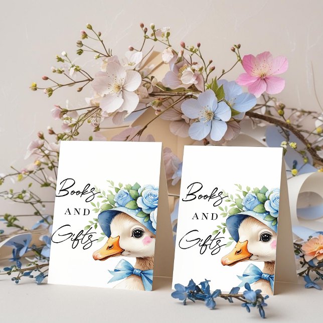 One Silly Goose Boy baby shower books gifts Pedestal Sign (Creator Uploaded)