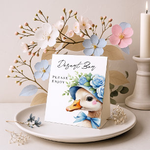 One Silly Goose Boy baby shower Desert bar Pedestal Sign