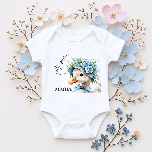 One Silly Goose Boy Birthday  Baby Bodysuit (Creator Uploaded)