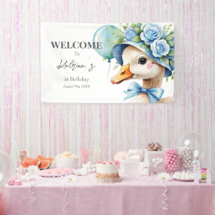 One Silly Goose Boy Birthday  Banner