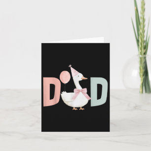 One Silly Goose Dad 1st First Birthday Family Matc Card