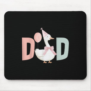 One Silly Goose Dad 1st First Birthday Family Matc Mouse Pad