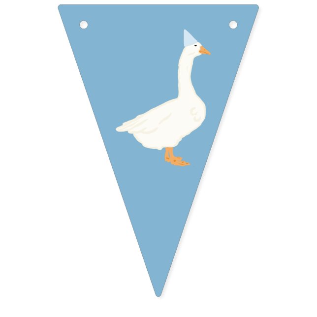 One Silly Goose First Birthday  Bunting (Sixth Flag)