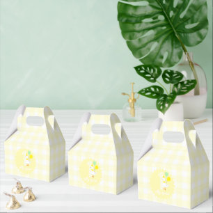 One Silly Goose Gingham 1st Birthday Favour Box