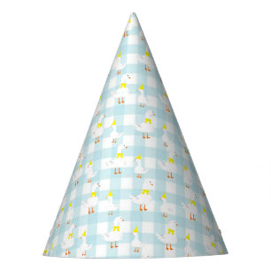 One Silly Goose Gingham 1st Birthday Party Hat