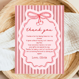 One Silly Goose Gingham Birthday Thank You Card