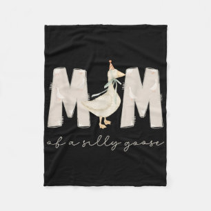 One Silly Goose Mama 1st First Birthday Family 202 Fleece Blanket