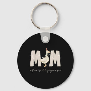 One Silly Goose Mama 1st First Birthday Family 202 Key Ring