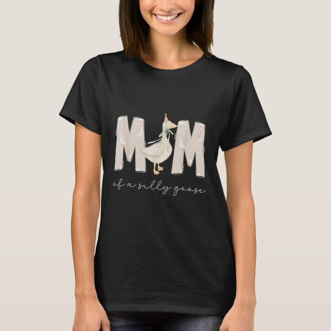 One Silly Goose Mama 1st First Birthday Family 202 T-Shirt (Front)