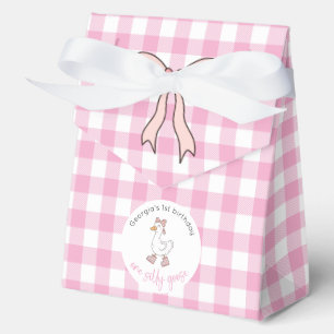 One Silly Goose Pink Birthday Favour Box