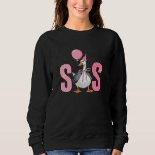 One Silly Goose Sister 1st First Birthday Family M Sweatshirt