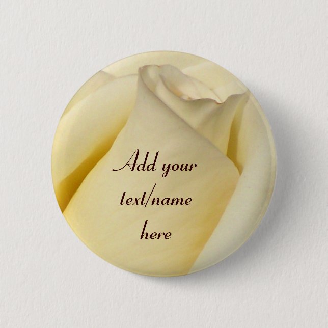 One Single Rose_ 6 Cm Round Badge (Front)