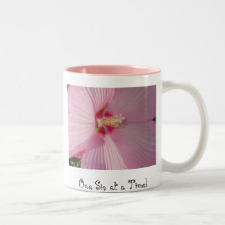 One Sip at a Time! Two-Tone Coffee Mug