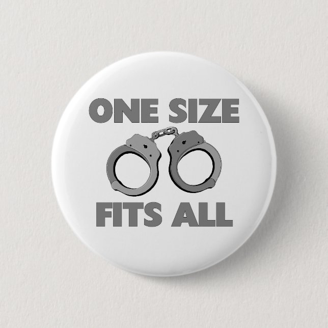 One size fits all 6 cm round badge (Front)