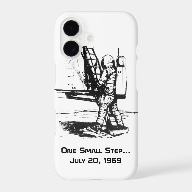 One Small Step Apollo 11 Moon Landing (Back)