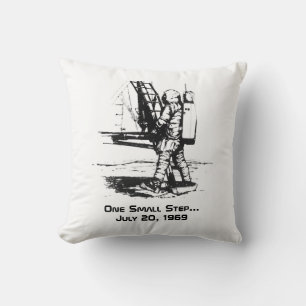 One Small Step Apollo 11 Moon Landing Cushion