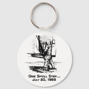 One Small Step Apollo 11 Moon Landing Key Ring