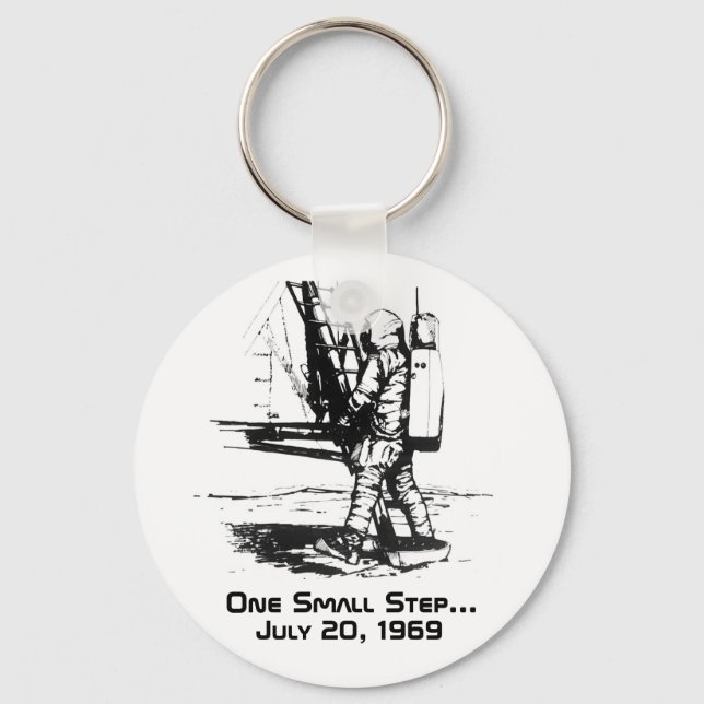 One Small Step Apollo 11 Moon Landing Key Ring (Front)