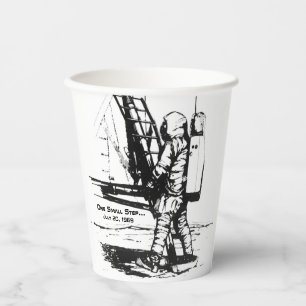 One Small Step Apollo 11 Moon Landing Paper Cups