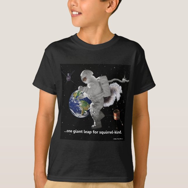 One Small Step for Squirrel-Kind T-Shirt (Front)