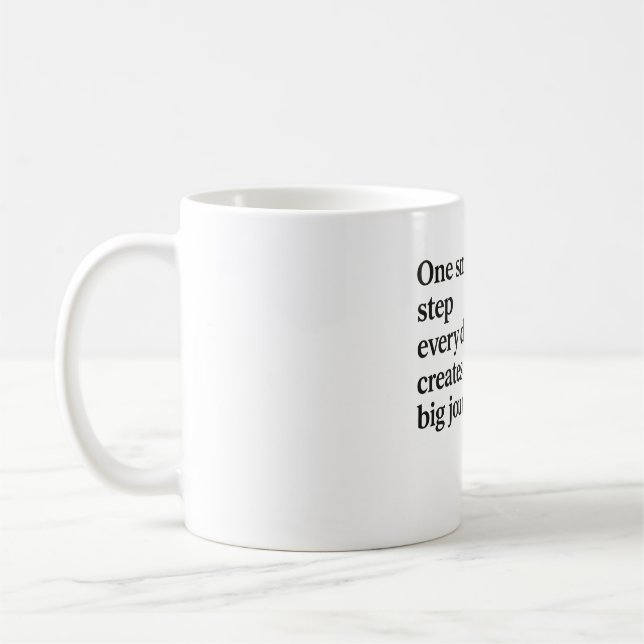 One Small Step - Motivational   Coffee Mug (Left)
