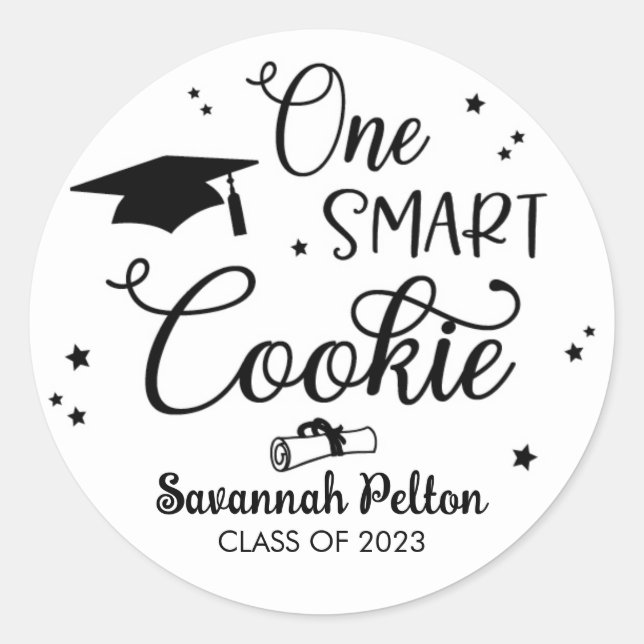 One Smart Cook Graduation Favour Sticker (Front)