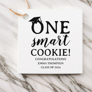 One Smart Cookie Class Of 2024 Graduation Favour Tags