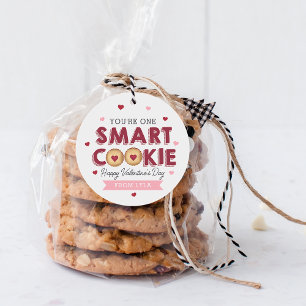One Smart Cookie Classroom Valentines Day Favour Tags
