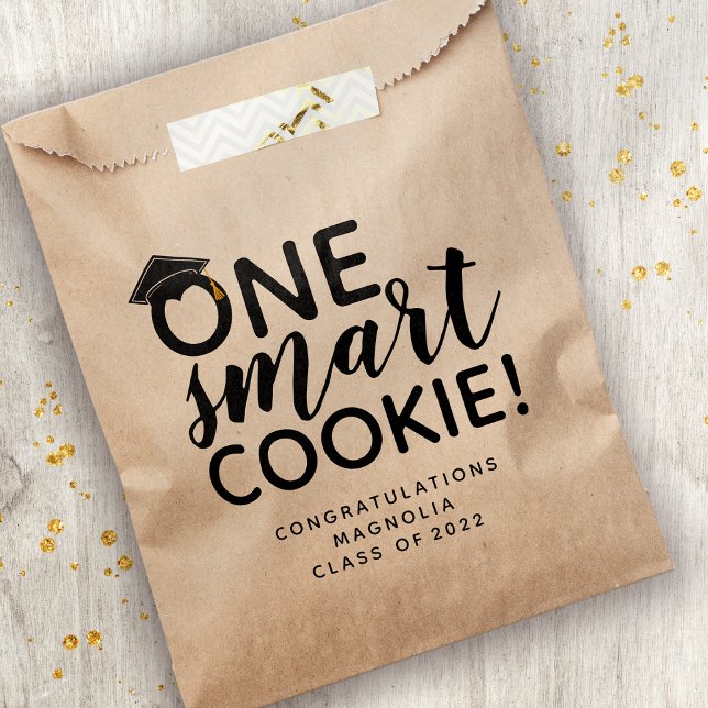 One Smart Cookie Graduation kraft Favour Bag (Creator Uploaded)