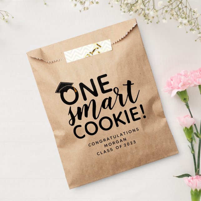 One Smart Cookie Graduation Kraft Favour Bag (Sealed)