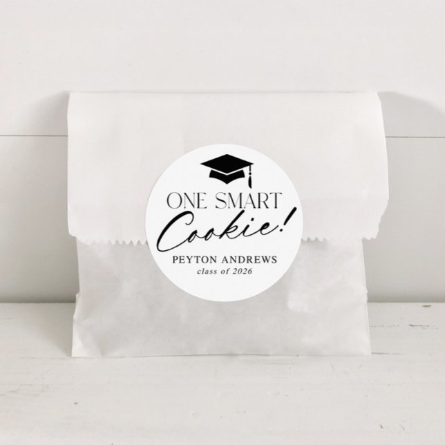 One Smart Cookie Graduation Label (Creator Uploaded)