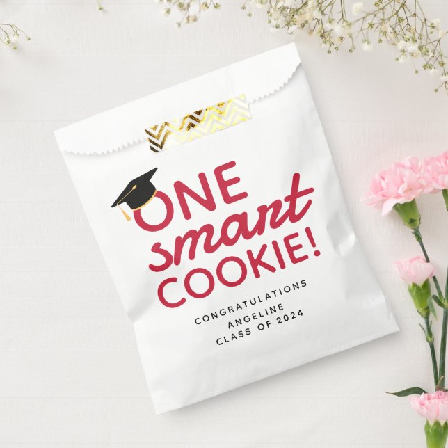 One Smart Cookie Graduation Party Celebration Favour Bag (Sealed)