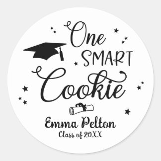 One Smart Cookie Graduation Stickers