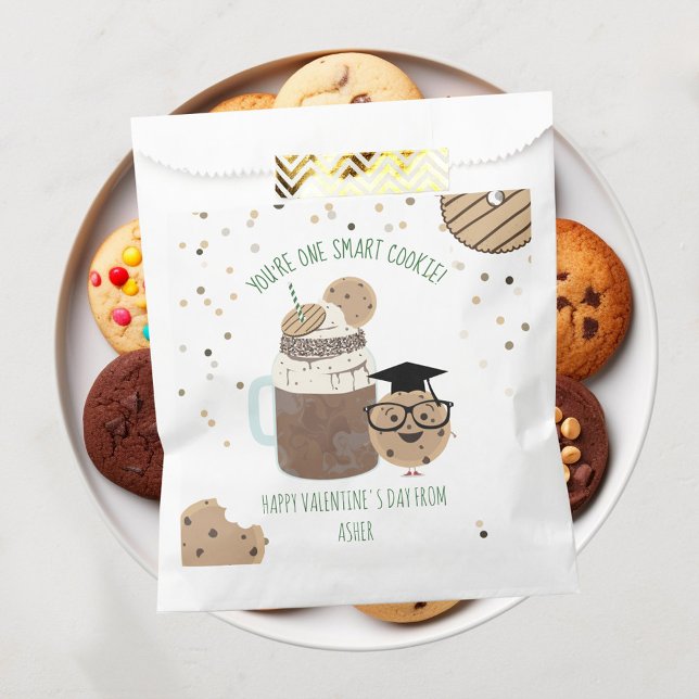One Smart Cookie & Milkshake Classroom Valentine   Favour Bag (Creator Uploaded)