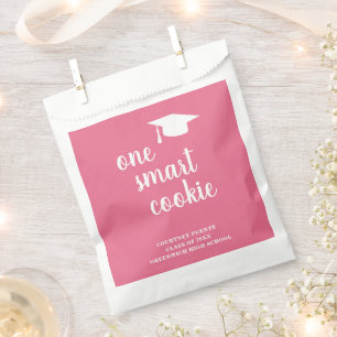 One Smart Cookie Mortar Board Modern Graduation Favour Bag