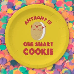 One Smart Cookie Personalized Graduation Party Paper Plate