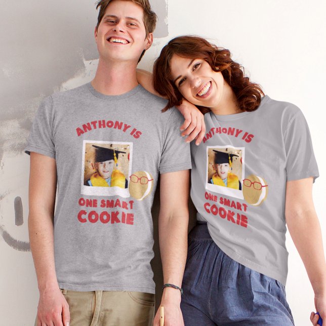 One Smart Cookie Photo Personalised Graduation T-Shirt (Creator Uploaded)