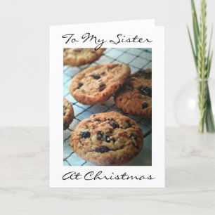 ONE SMART COOKIE SISTER-fMERRY CHRISTMAS Holiday Card