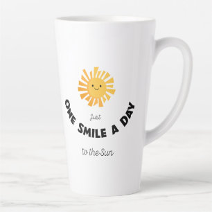 One Smile A Day to the Sun Latte Mug