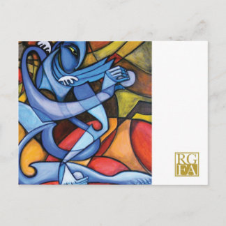 One So Blue Postcard