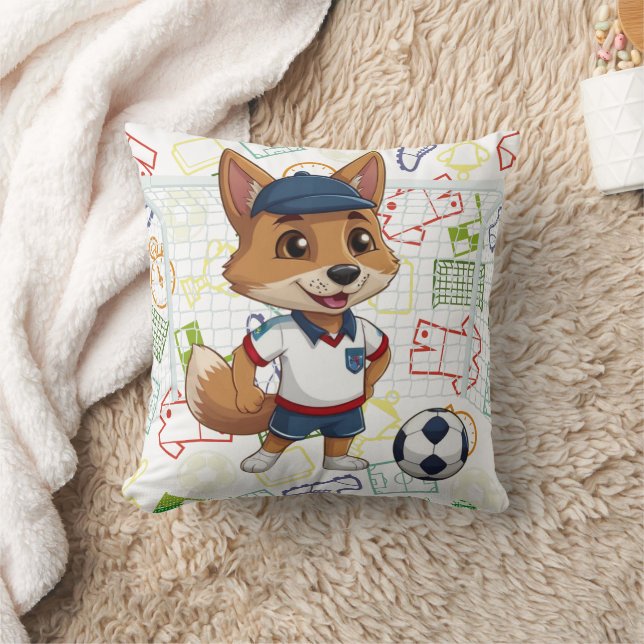 One Soccer Cayote Print  Cushion (Blanket)