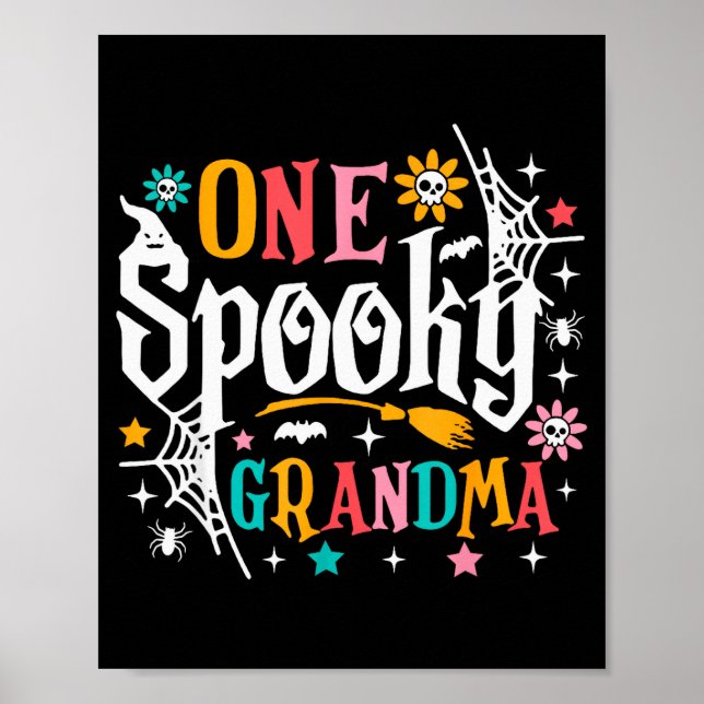 One Soky Grandma Shirt Funny Halloween Soky Grandm Poster (Front)