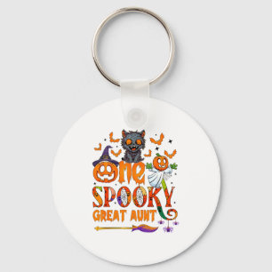 One Soky Great Aunt Funny Halloween Soky Aunt Cat Key Ring