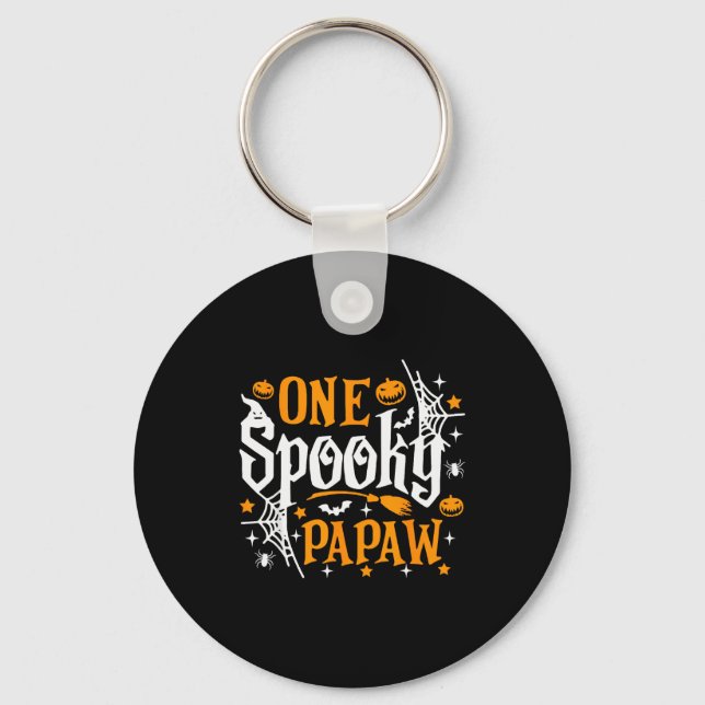One Soky Papaw Shirt Funny Halloween Soky Grandpa  Key Ring (Front)